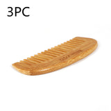 Natural Bamboo Wooden Massage Scalp Anti-static Men's Comb, 12x5.2cm Women's Hair Styling Tool, Head Meridian Massage Comb