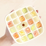 Ice Cube Mold Press with Lid, Household Storage Box