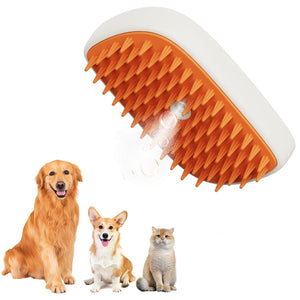 USB Rechargeable Pets' Steam Brush, Spray Massage Comb, Grooming Tools