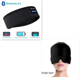 Wireless Bluetooth Sleeping Headband, Thin Soft Elastic Music Earphones, Eye Masks for Side Sleepers or Sporties