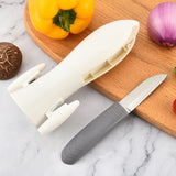 Multifunctional Kitchen Gadgets, Fruit Knife Scraper Plane Sharpener Integrated Tool