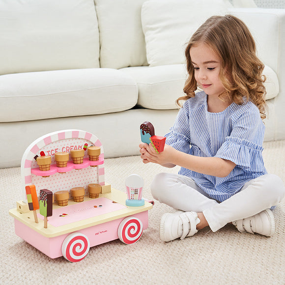 Play House Toy, Ice Cream Truck, Girls' Ice Cream Set, Simulation Car