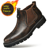 Business or Casual Boots, British Retro Platform Men's Shoes