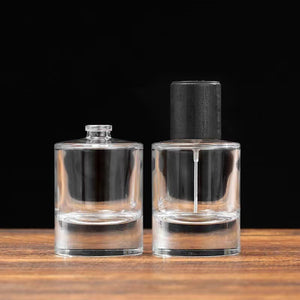 Perfume Glass Empty Container with Round Bayonet (Pack of 2)