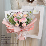 Teacher's Day Rose Hand-woven Bouquet, Finished Gifts for Girlfriends, Preserved Fresh Dried Flowers