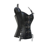 Punk PU Corset Leather Halter