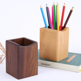 Wooden Pen Holder, Creative Office Supplies Desktop