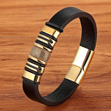 Scorpion Leather Woven Bracelet for Men