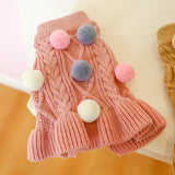 Pet Warm Skirt, Princess Ball Woolen Dress