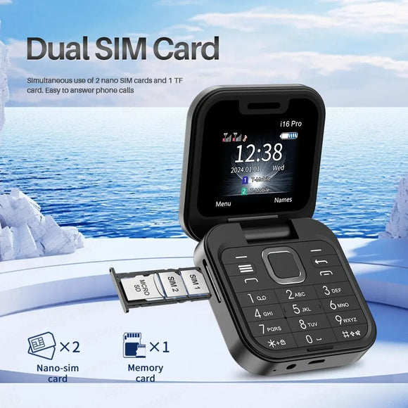 I16 Mini Dual Card, 2G Non-smart Phone, Machine Button, Mobile Device for Elderly People and Students