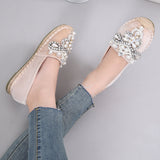 Round Head Rhinestone Pearl, New-style Shoes