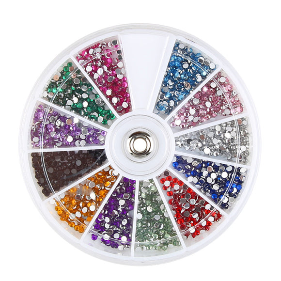 Diamond Fake Nails, Domestic Rhinestones, 12 Colors