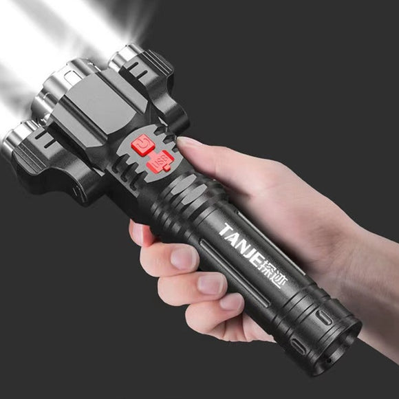 Outdoor Home Portable Riding, USB Rechargeable Flashlight