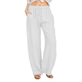 Women's Fashion, Loose Cotton Linen Casual Pants