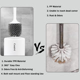 Non-stick Hair, Soft Plastic Brush Head for Toilet