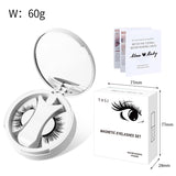 Magnetic False Eyelashes, Integrated Storage Box, Glue-free Magnet False Eyelash, Natural Makeup Tools with Applicater