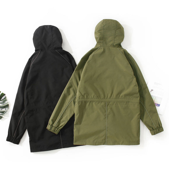 Men's Mid-length Hooded Windshield Jacket
