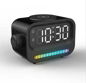 Three-in-one Atmosphere Light Digital Alarm Clock Speaker