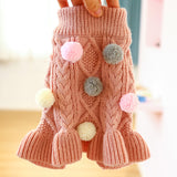 Pet Warm Skirt, Princess Ball Woolen Dress