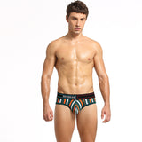 Men's Cotton Briefs with Vertical Stripes (Pack of 2)