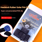 Guitar Plectrum Sets, Silicone Guitar Headpiece Plectrum Holder