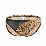 Men's Leopard Briefs, Fashion Wild, Male Underwear Mesh Breathable Tides