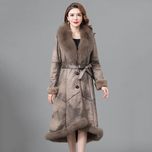 Real Fur One Woman Thickened Coat