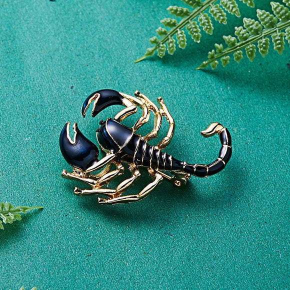 Scorpion Personality Insect Painting Oil Animal Brooch