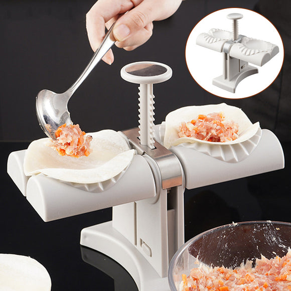 Dumpling Mould, Double Head Lazy Artifact Manual Press Noodle Dumpling Maker, Kitchen Accessories