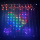 Smart LED RGB Curtain String Lights Bluetooth App Control Christmas Fairy Light Garland DIY Picture Display Party Wedding Decor