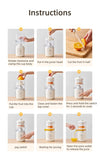 Multifunctional Wireless Electric Juicer, Orange Lemon Blender, USB Portable Mini Fruit Squeezer, Pressure Dispenser