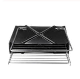 Folding Stainless Steel Portable Small Barbecue Grill Tool, Outdoor Camping Charcoal Furnace BBQ Grills Accessories