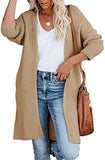 New Medium Long Knitting Cardigan Sweater, Casual Oversized and Loose