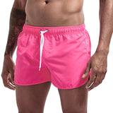 Wrap men's shorts, home pants, smooth beach boxers, slim swimwear