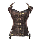 Punk PU Corset Leather Halter