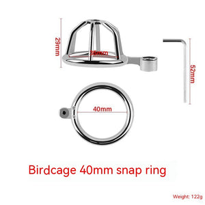 Male Stainless Steel, Catheterizable Chastity Lock