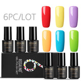 Fine Nail Polish, 6 Bottles Lot