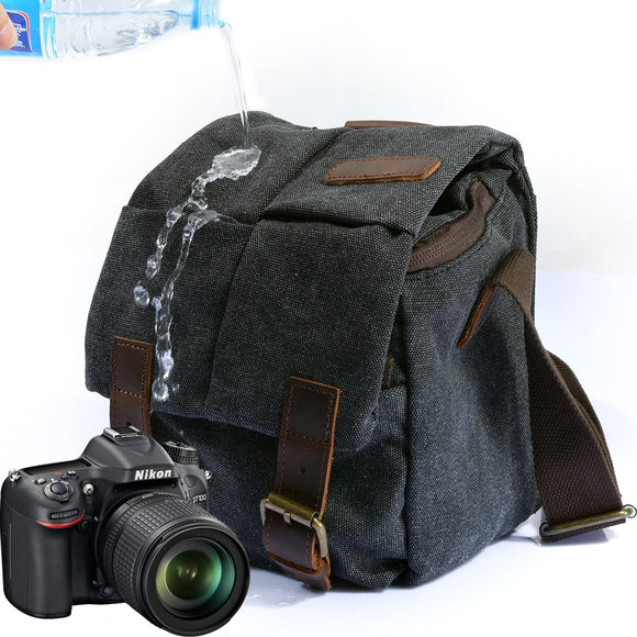 One-shoulder Retro Waterproof Camera Bag