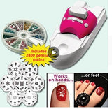 DIY Portable Nail Printer Art Stamping Tool, Nail Polish Decoration Printer Machine, Nail Stamper Set