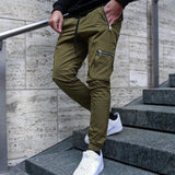 Men's Zippered Multi-pocket Trousers