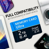 Universal Portable High-speed TF Memory Card, HD Micro SD Card (Pack of 2)