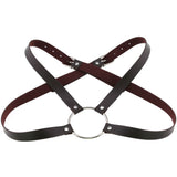 Punk Goth Big O-shaped Body Belt, Abdominal Belt