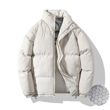 Couple Down Graphene Warm Quilted Pullover, Loose Cotton-padded Tide Jacket