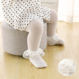 Little Girls' Leggings, Lace Cotton Ultra-thin Pantyhose