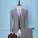 Men's Three-piece Korean Slim Business Suit