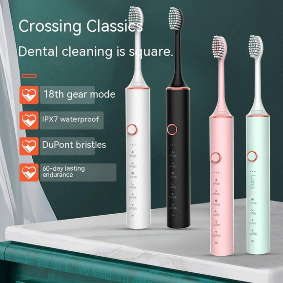 USB Rechargeable Soft Bristle Electric Toothbrush