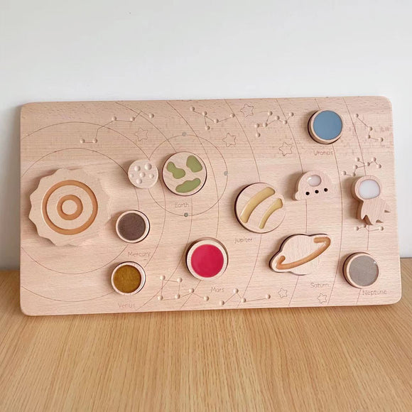 Wooden Magnetic Montessori Planetary Disk