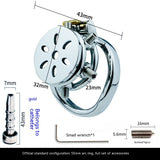 Stainless Steel Female Anti-escape, Flat Chastity Lock, Catherer Device