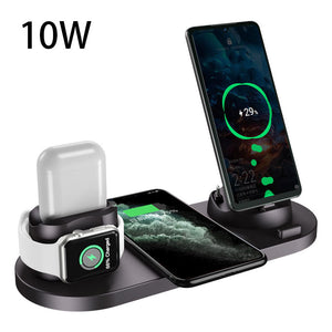 Wireless Charger for IPhone, Fast Charger for Phone or Watch, 6 in 1 Charging Dock Station