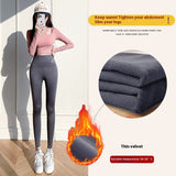 Women's Autumn Winter Skinny Shark Pants, Teens' Casual Daily Sport Dance Thickened Trousers, Winter Fashion High Waisted Sweatpants